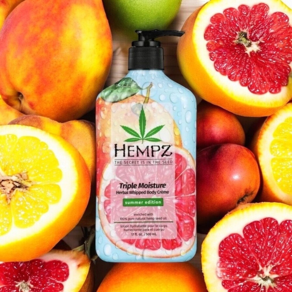 HEMPZ Triple Moisture Herbal Whipped Body Cream Limited Summer Edition 17 fl oz